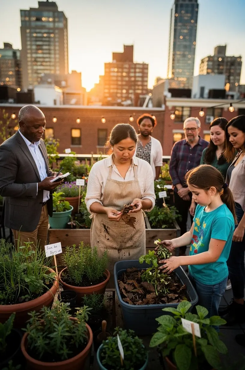 Colorful infographic illustrating recent local trends and data relevant to Canadian neighborhoods.